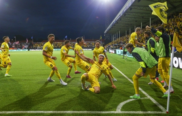 Bodö/Glimt haaras avamängust Crvena zvezda vastu napi eduseisu. Foto: Scanpix / Mats Torbergsen / EPA