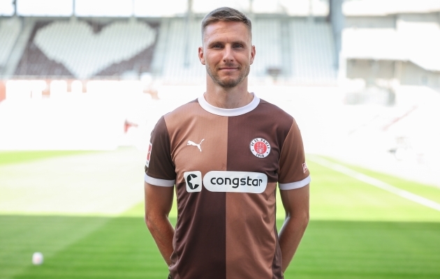 Bundesligas võistleva St. Pauli kaitsja Karol Mets. Foto: Scanpix / Christian Charisius / dpa