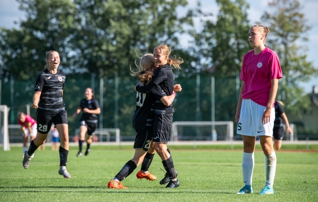 Viimsi naiskond lõi Tartus Tammekale hilise võiduvärava. Foto: Liisi Troska / jalgpall.ee