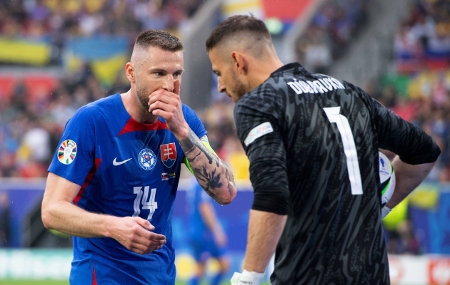 Milan Škriniar ja Martin Dubravka tulevad Tallinnasse. Foto: Scanpix / Malte Ossowski / imago images