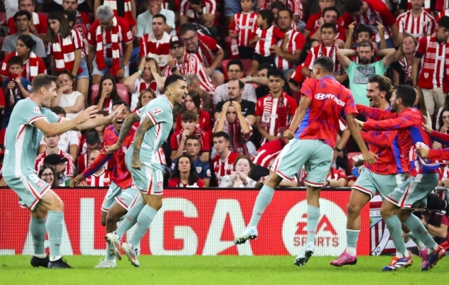 Angel Correa lõpuminutite värav kinkis Atleticole magusa võidu. Foto: Scanpix / Luis Tejido / EPA