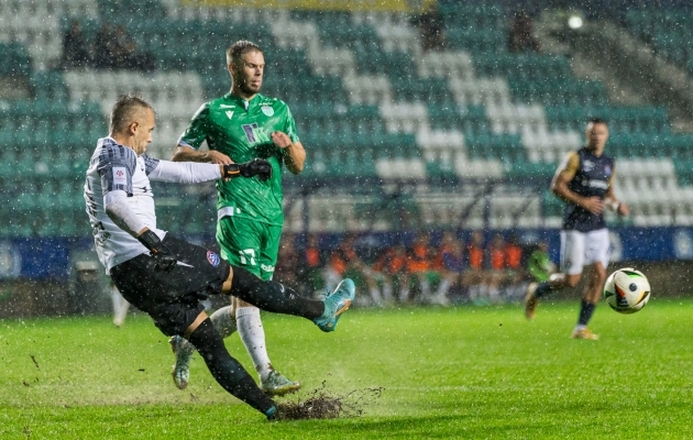 Levadia ja Transi mäng peatati seisul 0:0. Foto: Katariina Peetson / jalgpall.ee