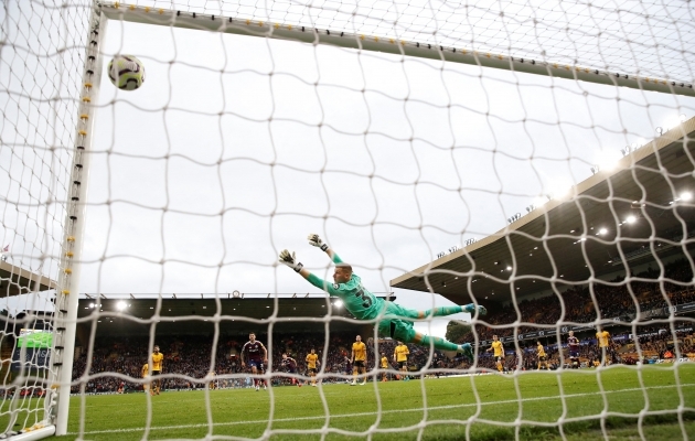 Harvey Barnesi 80. minuti pommlöök maandus ristnurgas. Foto: Scanpix / Paul Childs / Action Images via Reuters