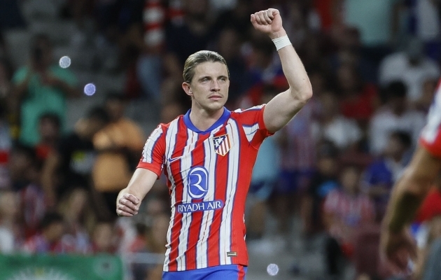 Poolkaitsja Conor Gallagher lõi esimese värava Atletico Madridi särgis. Foto: Scanpix / Ballesteros / EPA