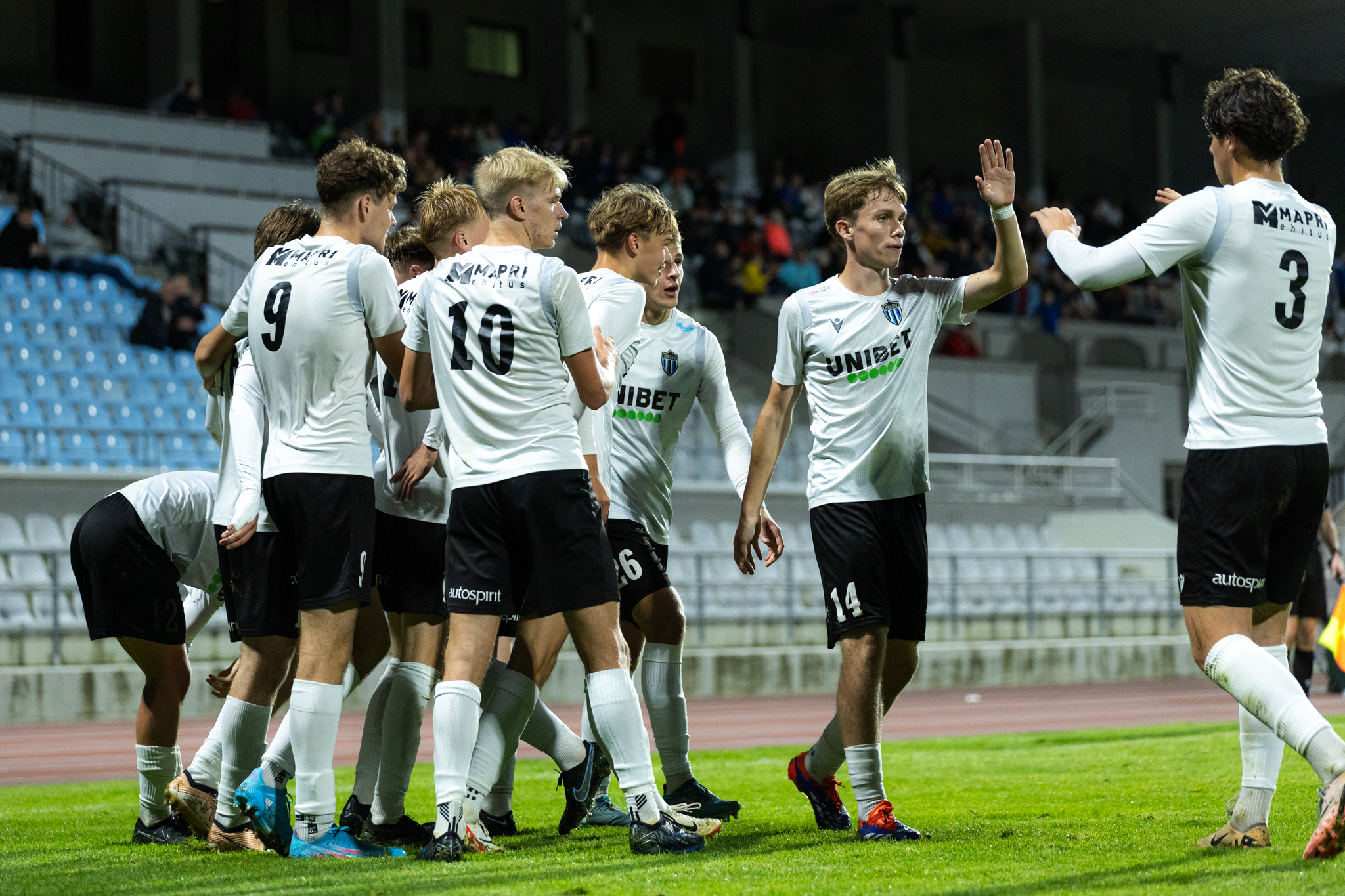 Kalevi U19 võistkond sai eelmisel aastal end proovile panna UEFA noorteliigas. Foto: Katariina Peetson
