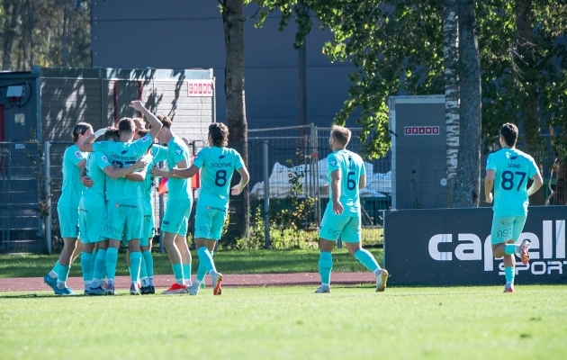 Kuressaare oli ühel hetkel 3:1 ees. Foto: Liisi Troska / jalgpall.ee