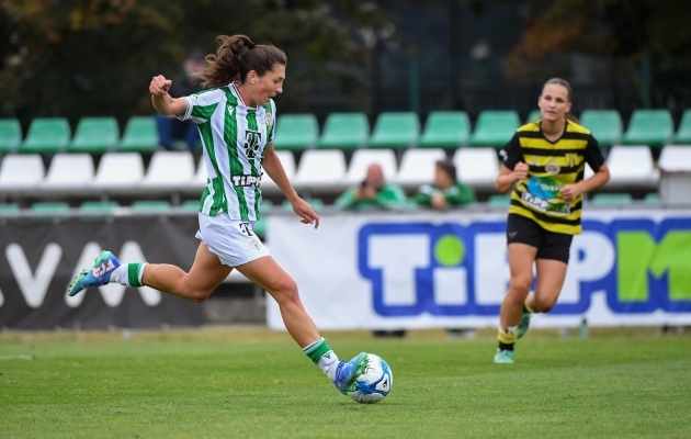 Vlada Kubassova lõi kaotusseisu jäänud Ferencvarose juhtvärava. Foto: FTC Nöi Labdarugas / Facebook