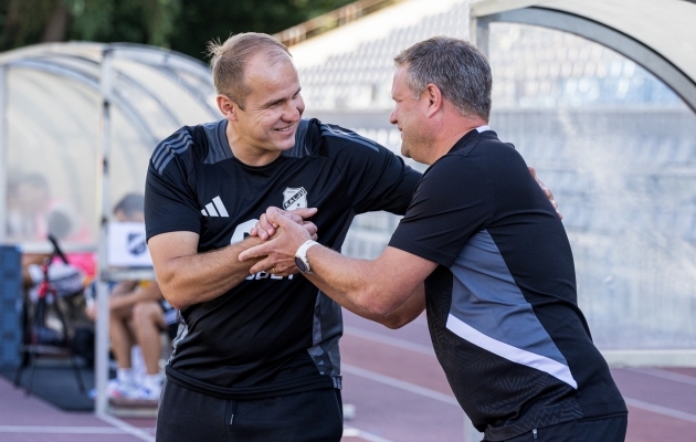 Teemu Tainio debüüdil Kalevi peatreenerina kinkis Nikita Andrejevi Nõmme Kalju talle 0:2 kaotuse. Foto: Katariina Peetson / jalgpall.ee