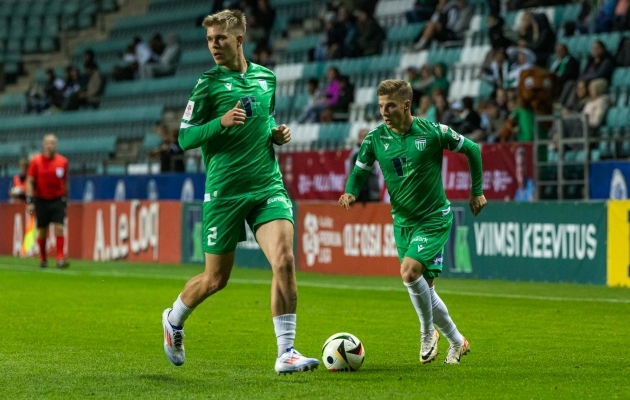 FCI Levadia võitis Vaprust tänu Ioan Yakovlevile (paremal), kes lõi kaks väravat. Foto: Katariina Peetson / Jalgpall.ee