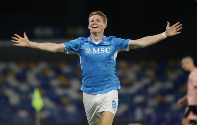 Scott McTominay sai Napoli eest jala valgeks. Foto: Scanpix / Alessandro Garofalo / LaPresse via ZUMA Press