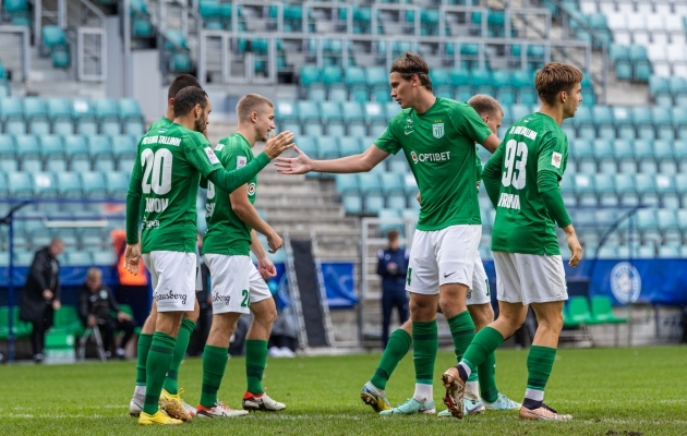 FC Flora mängijad. Foto: Katariina Peetson / jalgpall.ee