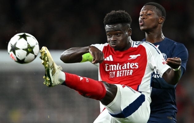 Arsenal jõuliselt ees, PSG püüdlikult üle õla piilumas. Kas see ongi uus jõudude vahekord? Foto: Daniel Hambury / EPA / Scanpix