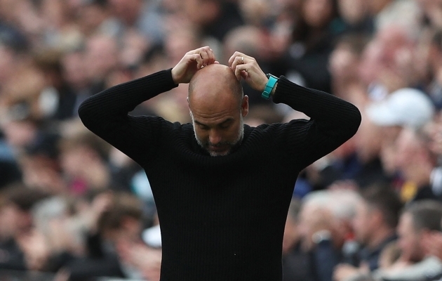 Pep Guardiola leping lõppeb suvel. Foto: Scott Heppell / Reuters / Scanpix