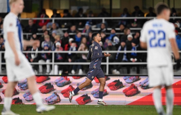 Trent Alexander-Arnold täpse karistuslöögi järel. Foto: Jonathan Nackstrand/AFP/Scanpix