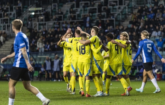 Rootsi lõi esimesel poolajal kaks ja teisel ühe värava. Foto: Brit Maria Tael