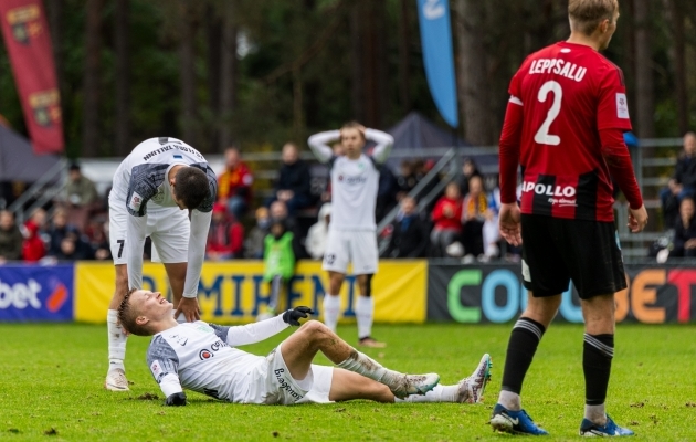 Flora sai koondisepausi ajaga mõne tähtsa mehe tagasi, aga Nõmme Unitedi seis on sant ka puudujate rindel. Foto:: Katariina Peetson / jalgpall.ee