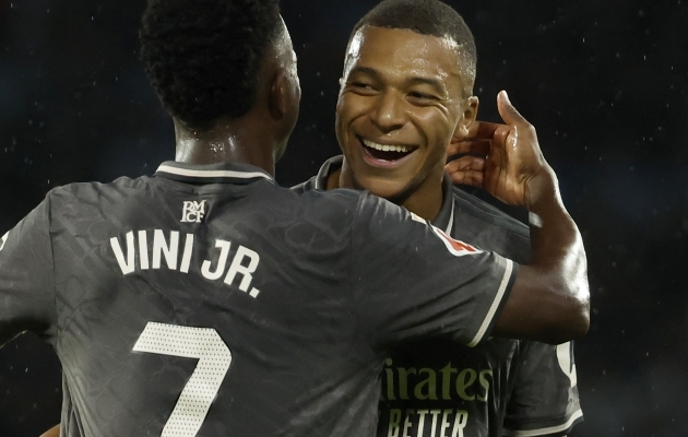 Vinicius Junior ja Kylian Mbappe. Foto: Scanpix / Lalo R. Villar / AP Photo