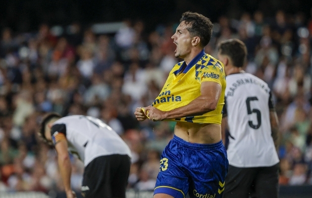 Veebruarist saadik kuival olnud Las Palmas sai hooaja esimese võidu lõpuks kätte. Foto: Manuel Bruque / EPA / Scanpix