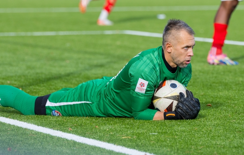 Aleksei Matrossov kindlustas Transile võõrsilt järjekordsed võidupunktid. Foto: Katariina Peetson / jalgpall.ee (arhiiv)