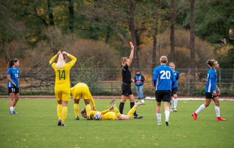 Finaalis ei astu platsile kindlasti Mari Liis Lillemäe. Foto: Liisi Troska / jalgpall.ee