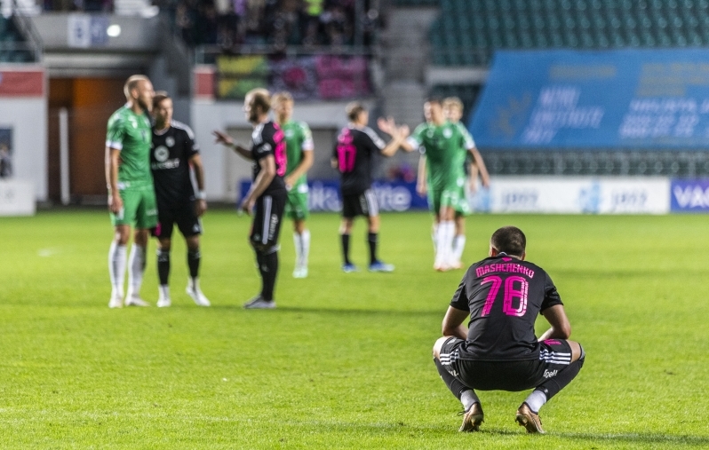 Nõmme Kalju sai sel hooajal Levadialt kätte vaid ühe punkti. Foto: Brit Maria Tael