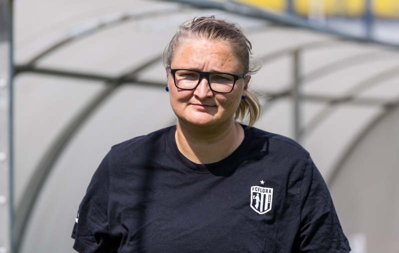 FC Flora peatreener Aleksandra Ševoldajeva. Foto: Katariina Peetson / jalgpall.ee