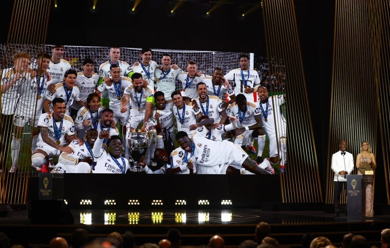 Real Madridi leerist ei astunud mitte keegi Ballon d'Ori galal lavale. Foto: Scanpix / Sarah Meyssonnier / Reuters