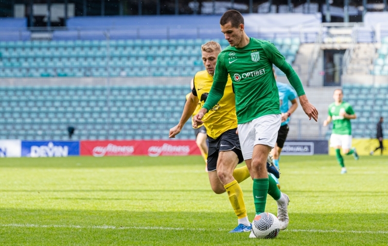 Pikk ja väle Tony Varjund lõi väravaid ja jagas sööte. Foto: Katariina Peetson / jalgpall.ee