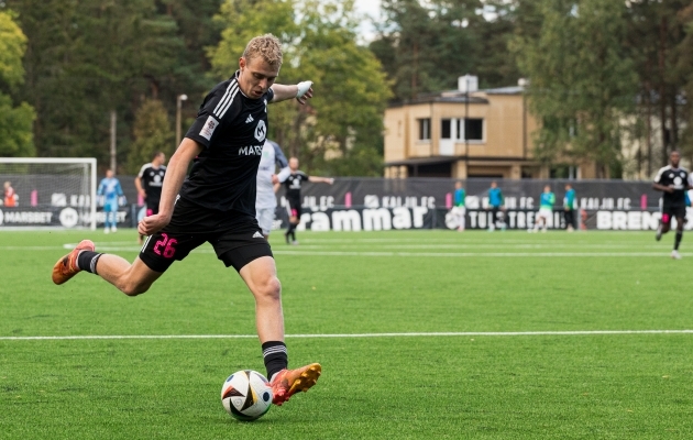 Rommi Siht on tänavu olnud Kalju keskväljal kandvas rollis. Foto: Katariina Peetson/jalgpall.ee