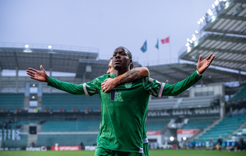 Hollandlane Richie Musaba andis Levadia ründemängule uue tahu. Foto: Liisi Troska / jalgpall.ee