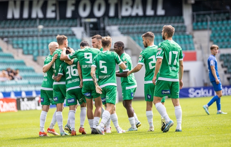 Tallinna Levadia lõi ise kõige rohkem väravaid ja lasi endale lüüa kõige vähem. Foto: Jana Pipar