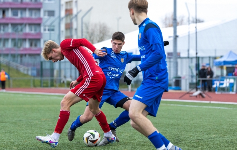 Sander Salei oli üks neist, kes sai uue väljakutsega hästi hakkama. Foto: Katariina Peetson / jalgpall.ee