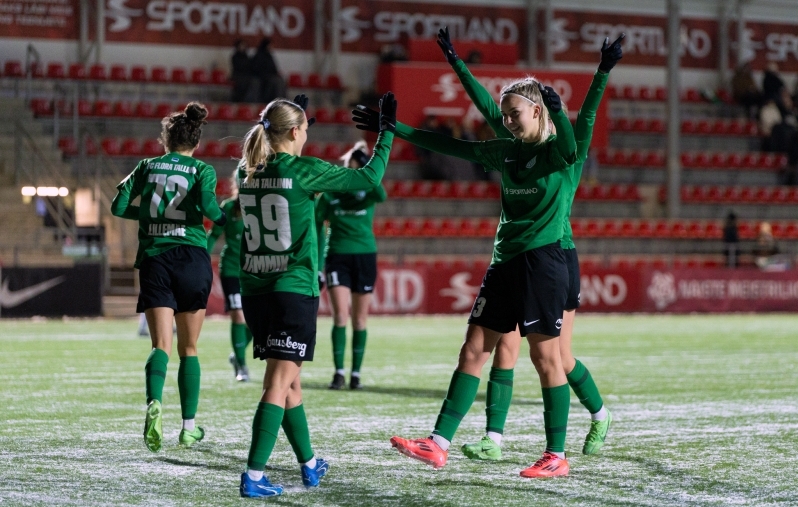 Tipphetked ja galeriid: Flora lõpetas kaotuseta liigahooaja lumisel Sportland Arenal