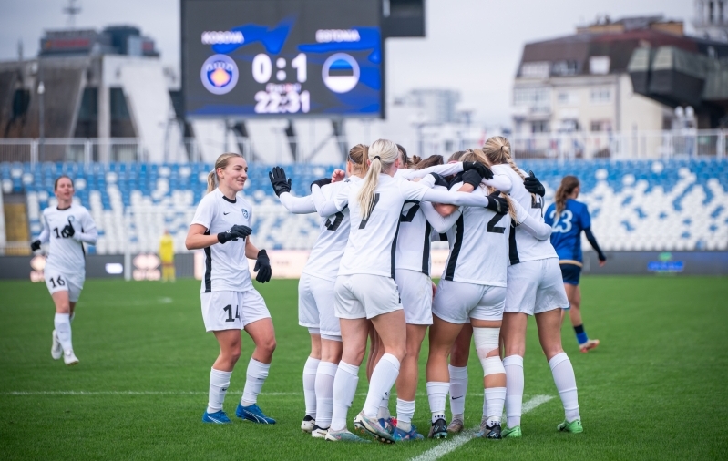 Eesti koondis võitis Kosovot 2:1. Foto: Liisi Troska / jalgpall.ee