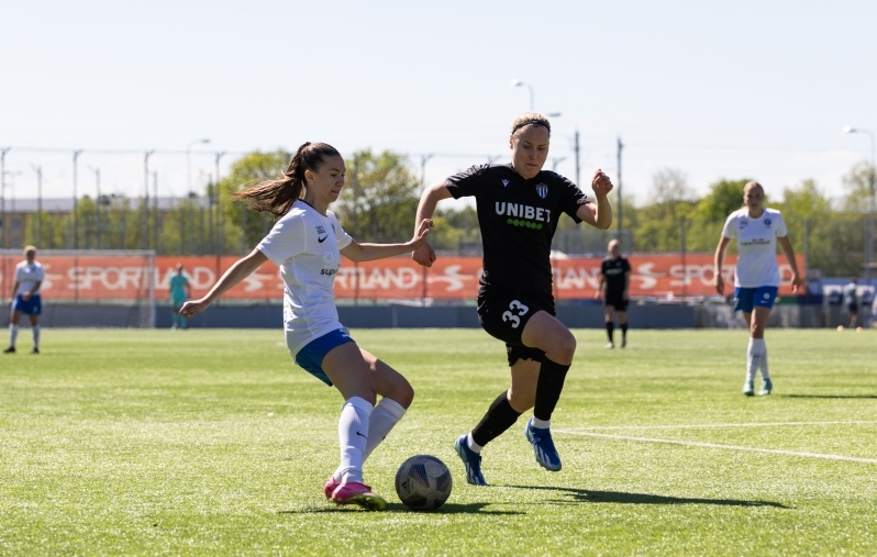 Sportland Arena võõrustab kõiki Tallinna Kalevi ja osa FC Flora naiskonna kodumänge. Foto: Katariina Peetson / jalgpall.ee