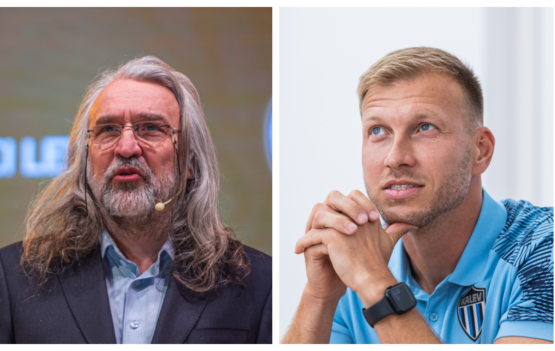 Tänavu kandideerivad Eesti Jalgpalli Liidu presidendiks Aivar Pohlak ja Ragnar Klavan. Fotod: Jana Pipar