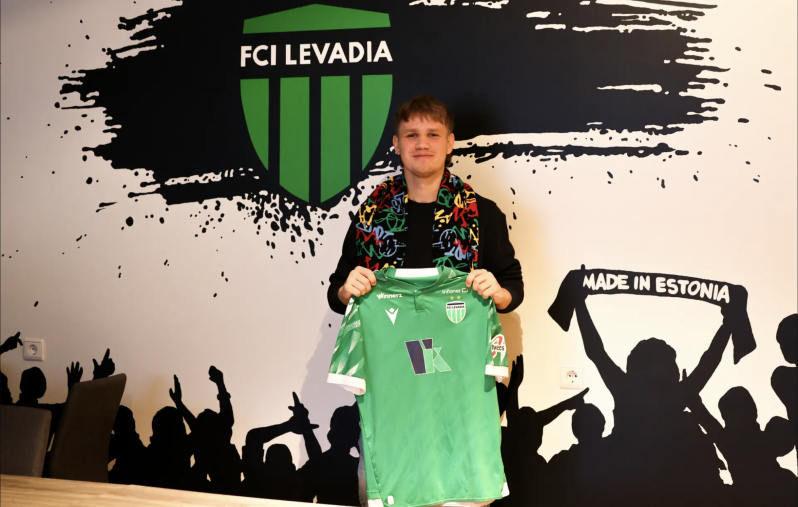 Gregor Lehtmets liitus Tallinna FCI Levadiaga. Foto: FCI Levadia