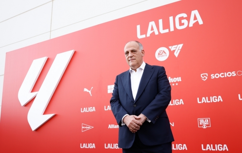 La Liga president Javier Tebas. Foto: Scanpix / Oscar. J. Barroso / ZUMAPress