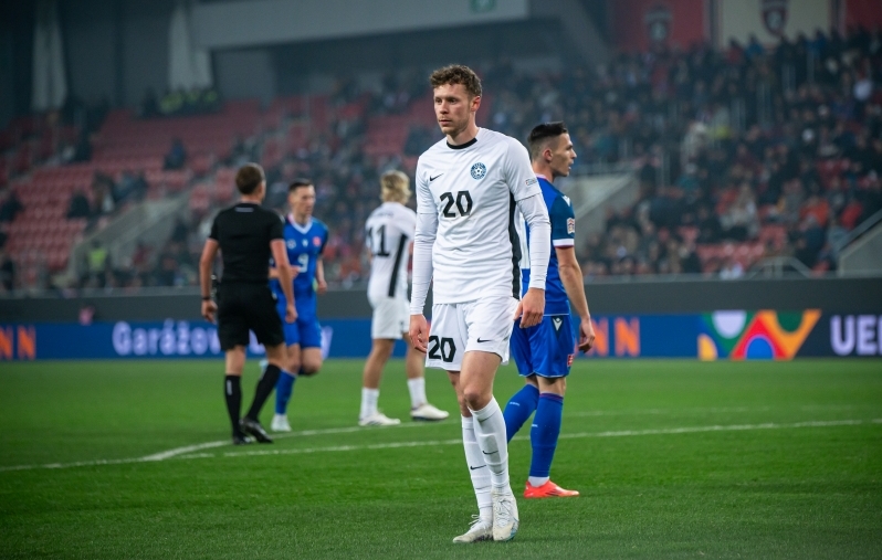 Markus Poom Eesti koondise särgis. Foto: Liisi Troska/jalgpall.ee