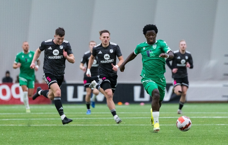 Enock Otoo on üks kuuest Levadia talvisest täiendusest. Foto: Katariina Peetson/jalgpall.ee