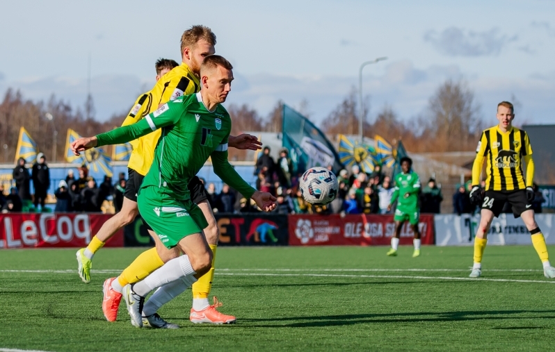 Rasmus Peetson mängus Pärnu Vapruse vastu. Foto: Svetlana Valijeva