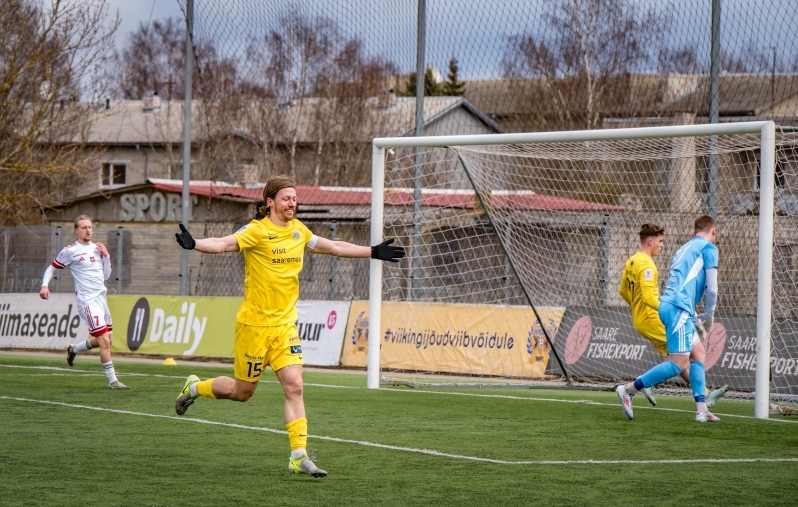 Märten Pajunurme täpsest penaltist jäi väheks. Foto: Allan Mehik