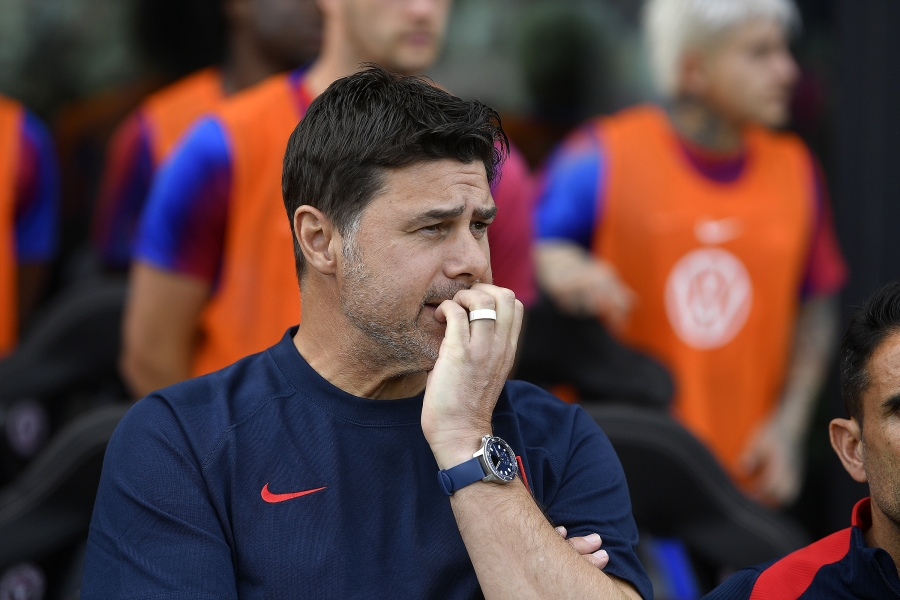USA peatreeneril Mauricio Pochettinol jagub m&otilde;tteainet. Foto: Scanpix / Michael Laughlin / AP Photo