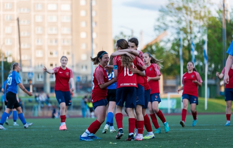 Tallinna Ararat osaleb klubi finantsraskuste tõttu naiste Meistriliigas litsentsita. Foto: Katariina Peetson / jalgpall.ee