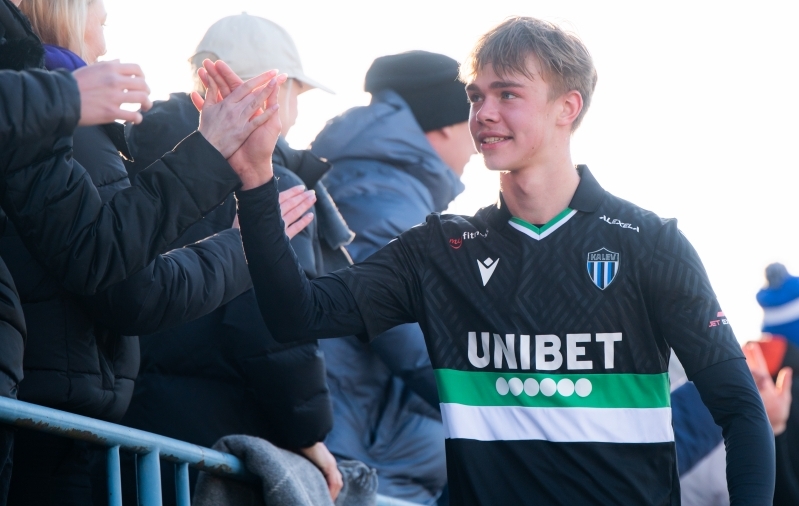 Airon Kollole oli mäng Flora vastu meeldejääv. Foto: Liisi Troska / jalgpall.ee