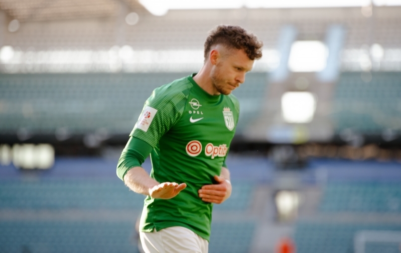 Markus Poom ei vajanud palju aega, et vahetusest sekkudes värav lüüa. Foto: Liisi Troska / jalgpall.ee