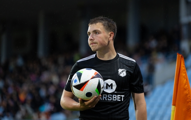 Pikema pausi järel Euroopasse naasnud Kalju suutis seal võtta esimese skalbi. Kas tuleb ka teine? Foto: Katariina Peetson / jalgpall.ee