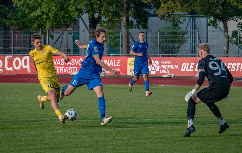 Reio Laabus (nr 13) kuulus tänavu esmakordselt Tammeka algkoosseisu. Foto: Allan Mehik