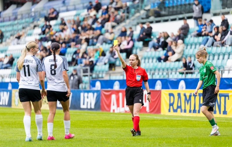 Väljaspool Premium liigat käib Nigulis ka peakohtunikuks. Foto: Katariina Peetson / jalgpall.ee