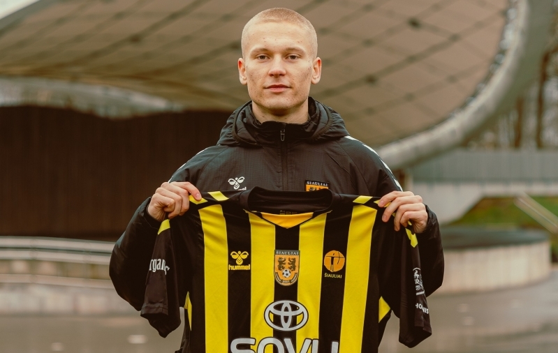 Nikita Komissarovi mängud Šiauliais on mängitud. Foto: Futbolo akademija "Šiauliai" / Facebook